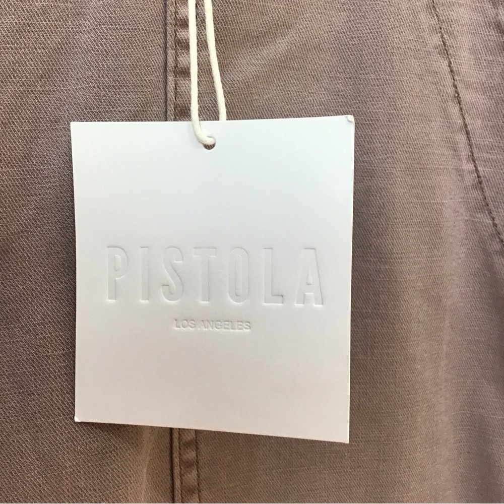 Pistola Mara Straight Leg High Waist Capri Pant Light Purple Size 32 - Picture 7 of 11